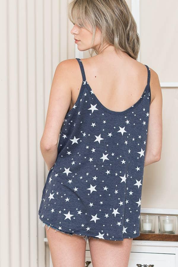 Charcoal Star Tank - Strawberry Moon Boutique