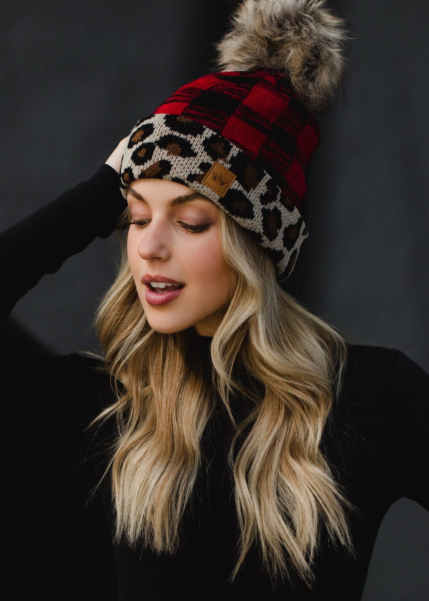 Red Buffalo Leopard Hat - Strawberry Moon Boutique