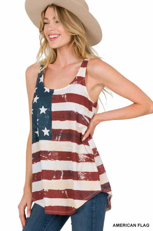 American Flag Tank - Strawberry Moon Boutique