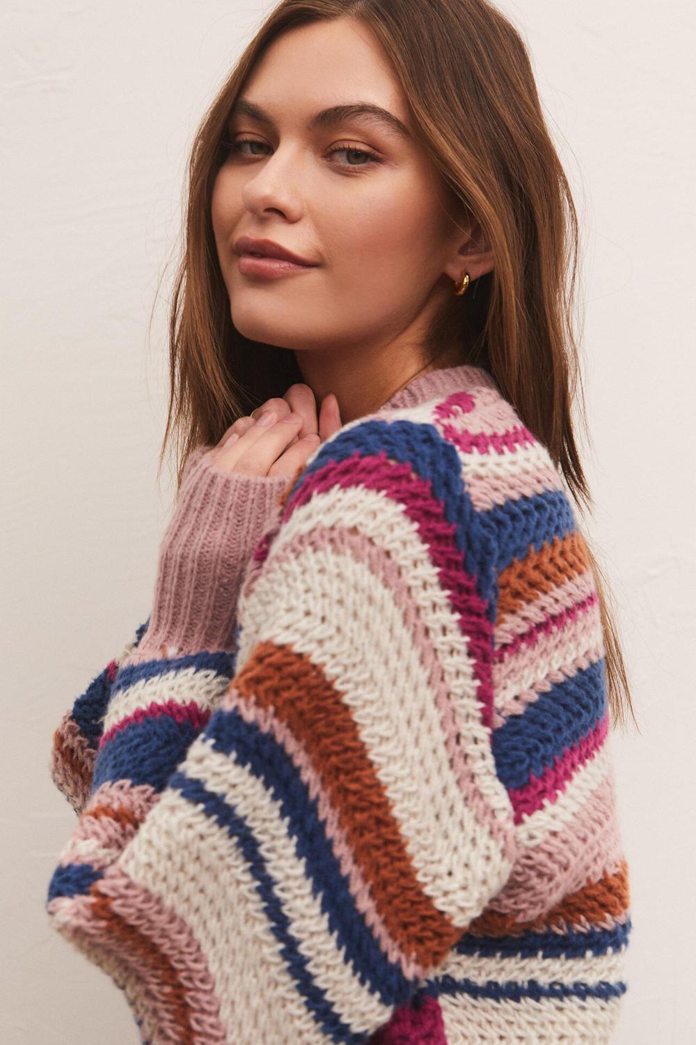 Asheville Stripe Sweater - Strawberry Moon Boutique