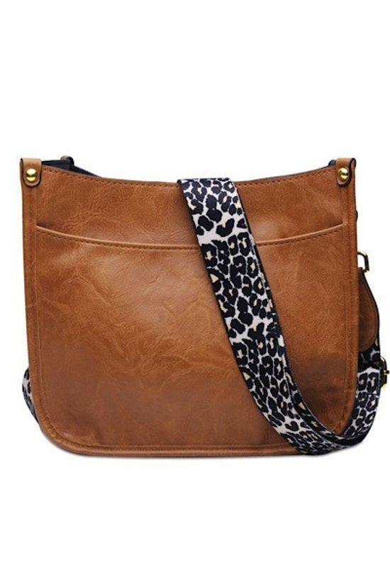 Brown Leopard Strap Crossbody Bag - Strawberry Moon Boutique