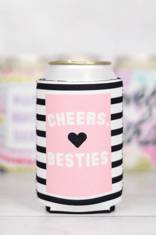 Cheers Besties Can Can Cooler - Strawberry Moon Boutique