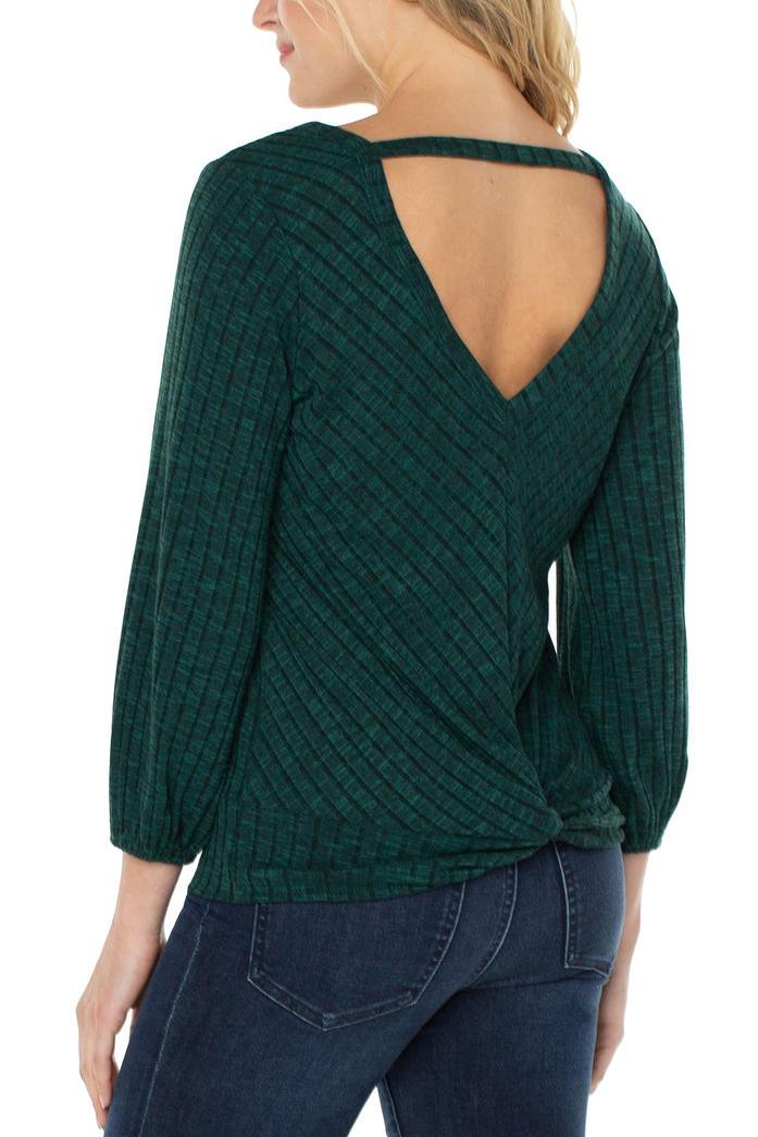 Emerald Twist-Back Top - Strawberry Moon Boutique