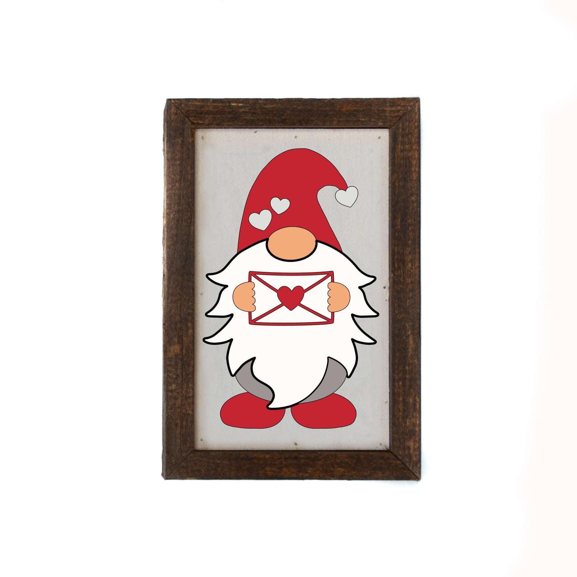 Gnome Love Letter Wooden Sign - Strawberry Moon Boutique