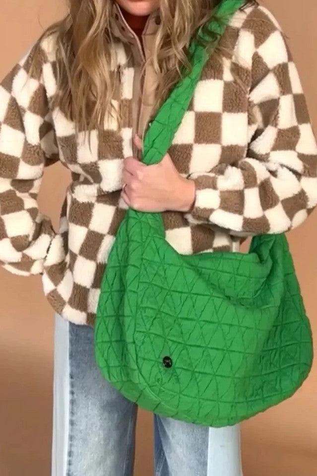 Green Gracie Hobo Bag - Strawberry Moon Boutique