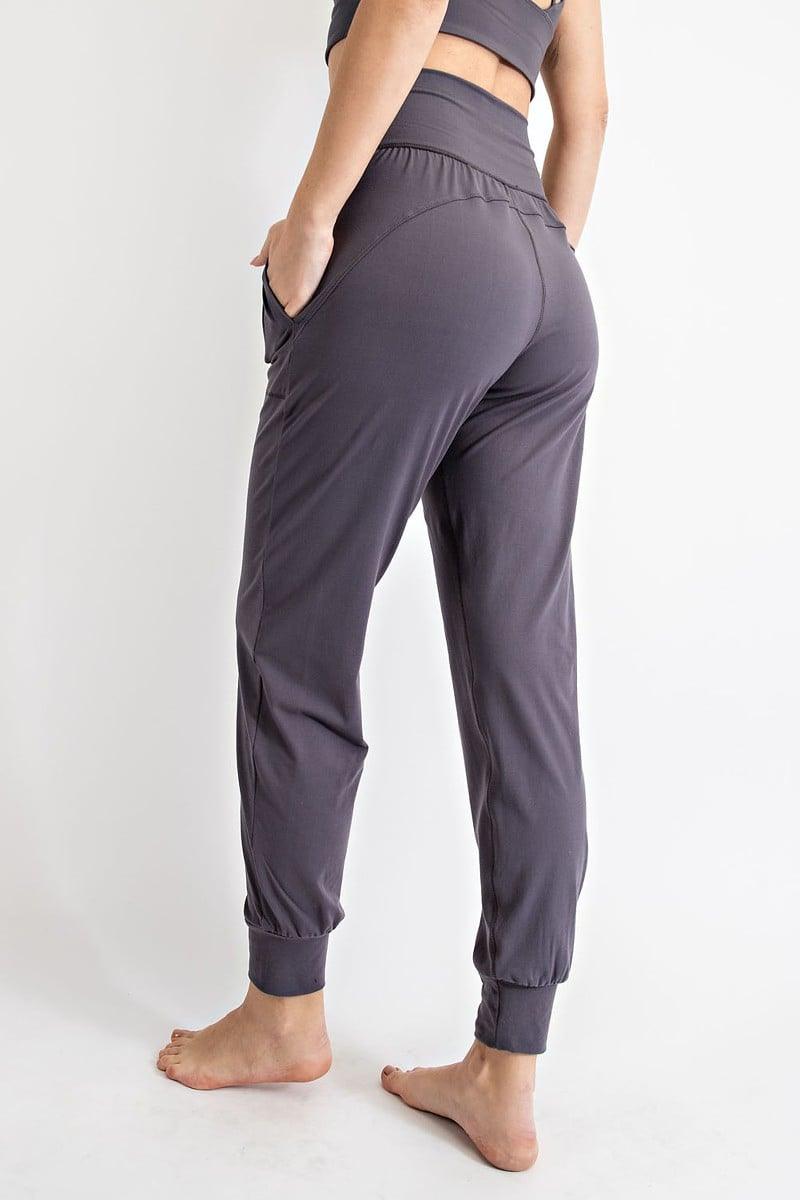 Grey Butter Soft Joggers - Strawberry Moon Boutique