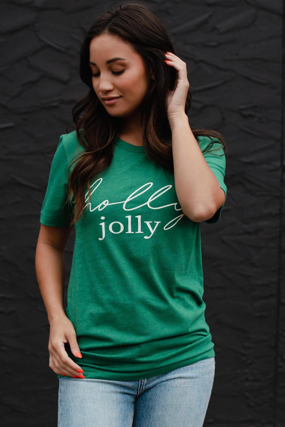 Holly Jolly Tee - Strawberry Moon Boutique