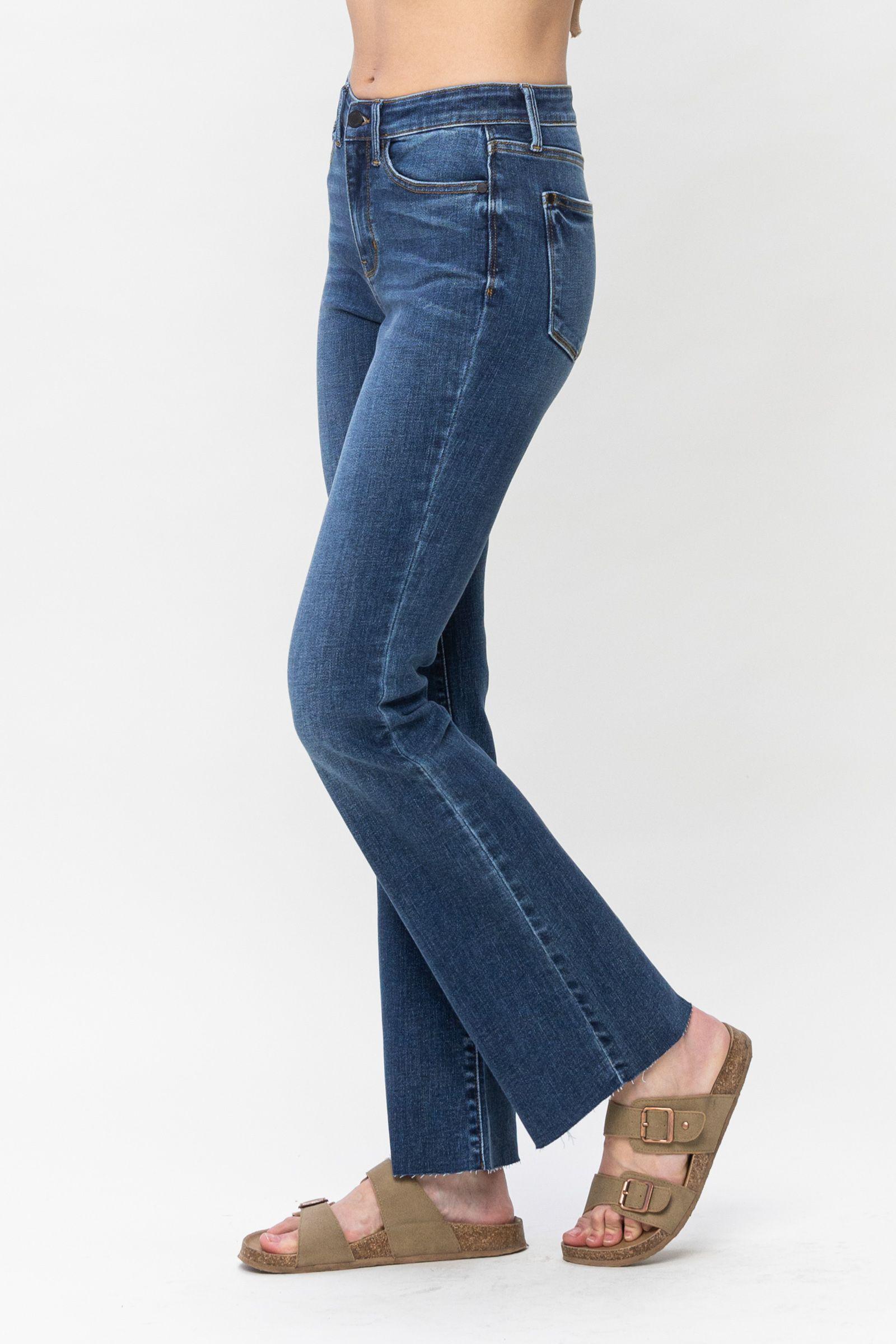 Judy Blue Midrise Bootcut Contrast Wash - Strawberry Moon Boutique