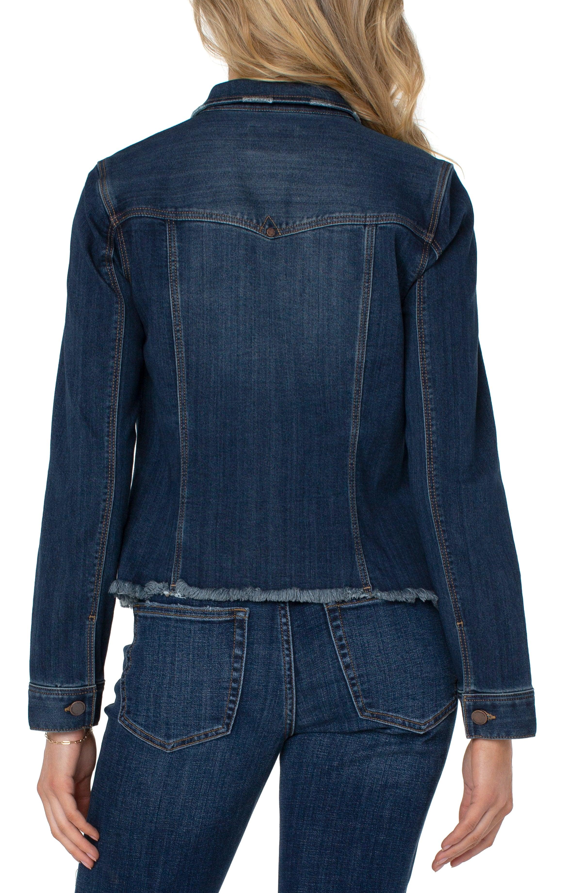 Women's Premium Denim Hoodie Half Zip Pullover Casual Cotton Jean Jacket |  eBay