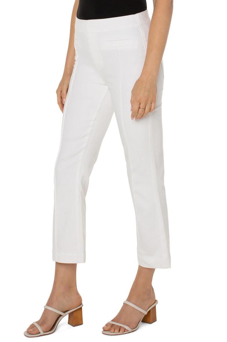 Liverpool White Crop Flare Jeans - Strawberry Moon Boutique