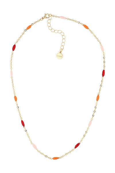 LIZAS Gold Mulit-Colored Necklace - Strawberry Moon Boutique