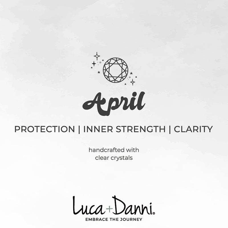 Luca + Danni April Starlight Birthstone Bangle Bracelet - Strawberry Moon Boutique
