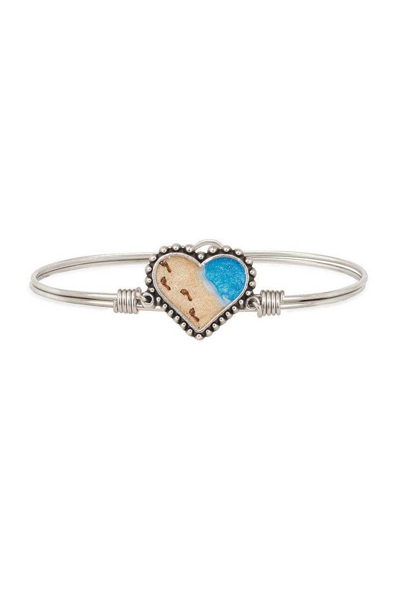 Luca + Danni Footprints In The Sand Bangle Bracelet - Strawberry Moon Boutique