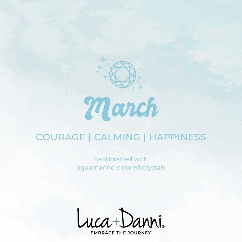 Luca + Danni March Birthstone Bangle Bracelet - Strawberry Moon Boutique