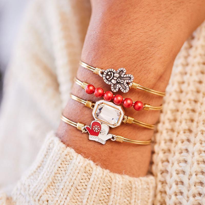 Luca + Danni Red Mittens Bangle Bracelet - Strawberry Moon Boutique