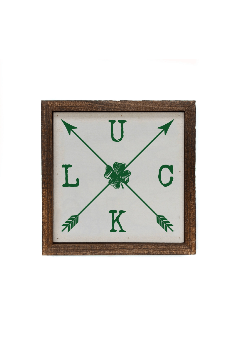 Luck Wooden Sign - Strawberry Moon Boutique