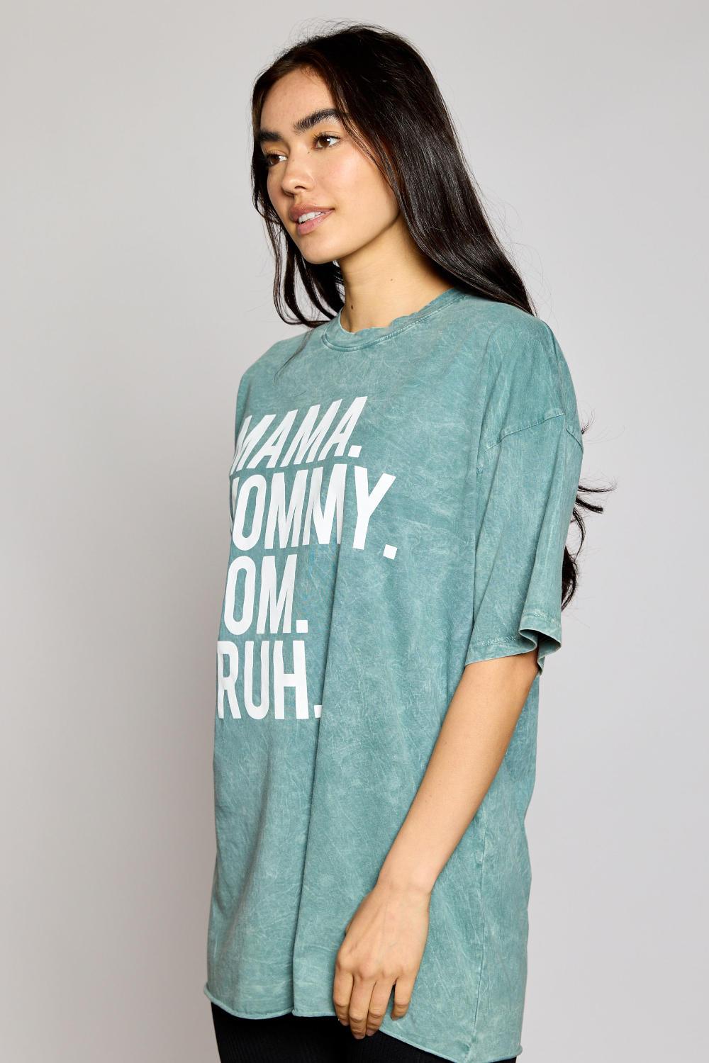 Mama Mommy Mom Bruh Graphic Tee - Strawberry Moon Boutique