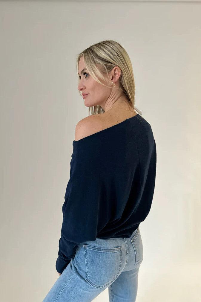Navy Anywhere Top - Strawberry Moon Boutique