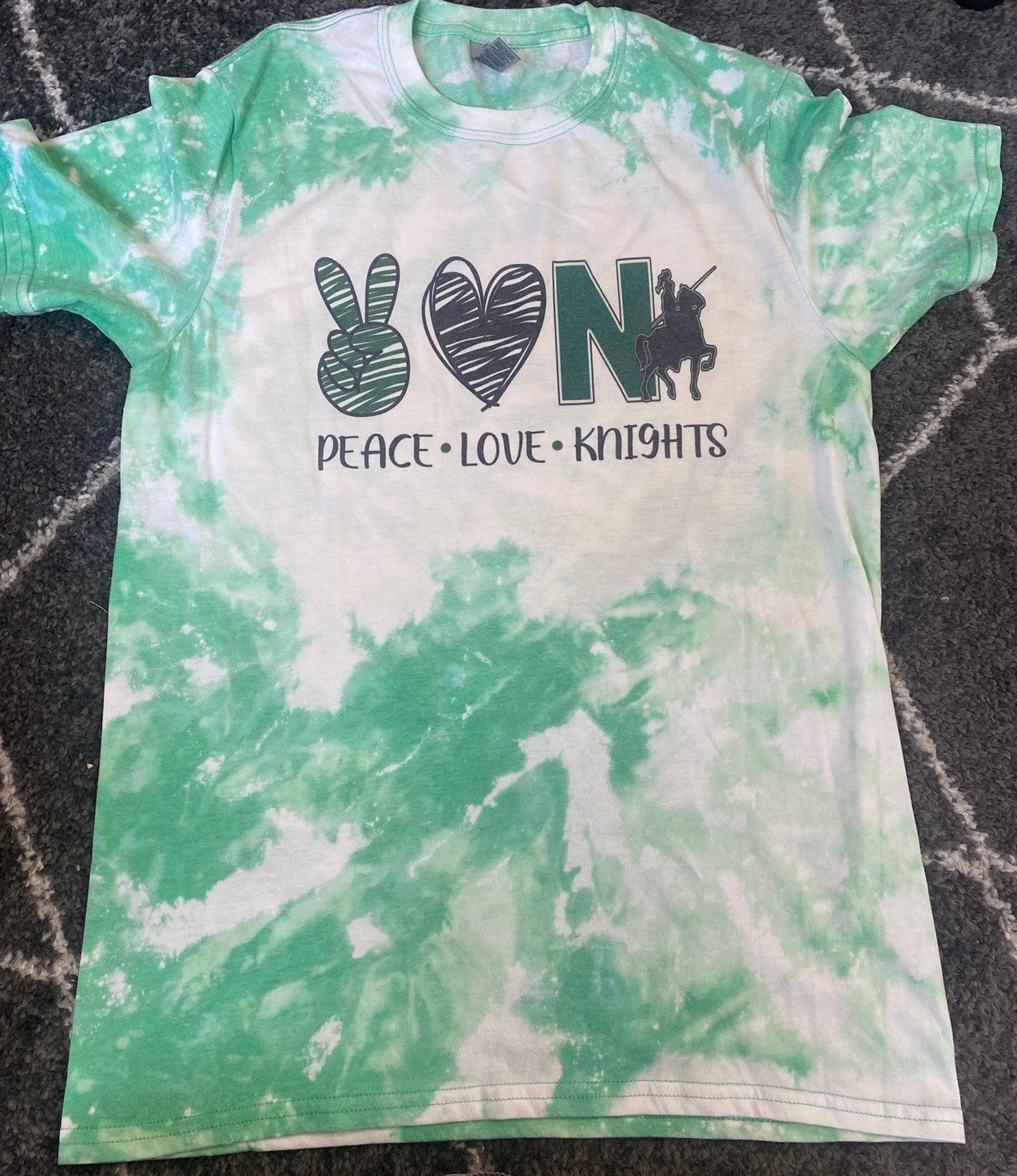 Nordonia Knights Peace Love Bleach Girls Tee - Strawberry Moon Boutique