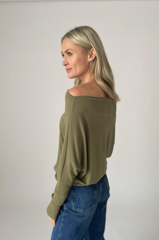 Olive Anywhere Top - Strawberry Moon Boutique