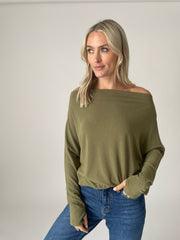 Olive Anywhere Top - Strawberry Moon Boutique