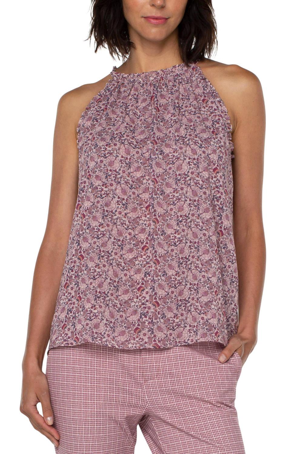 Pink Wildflower Liverpool Tank - Strawberry Moon Boutique