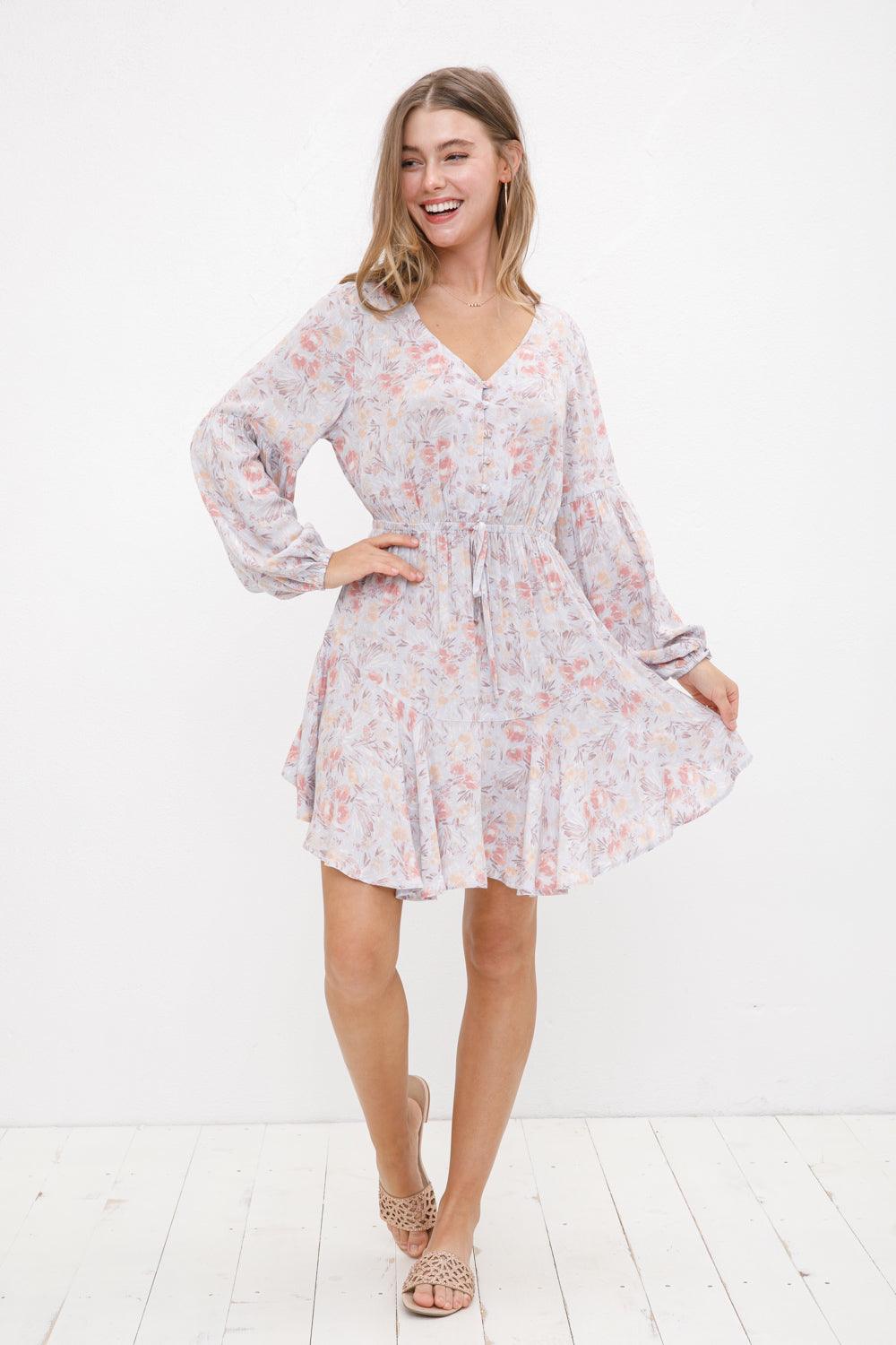 Pretty In Floral Dress - Strawberry Moon Boutique