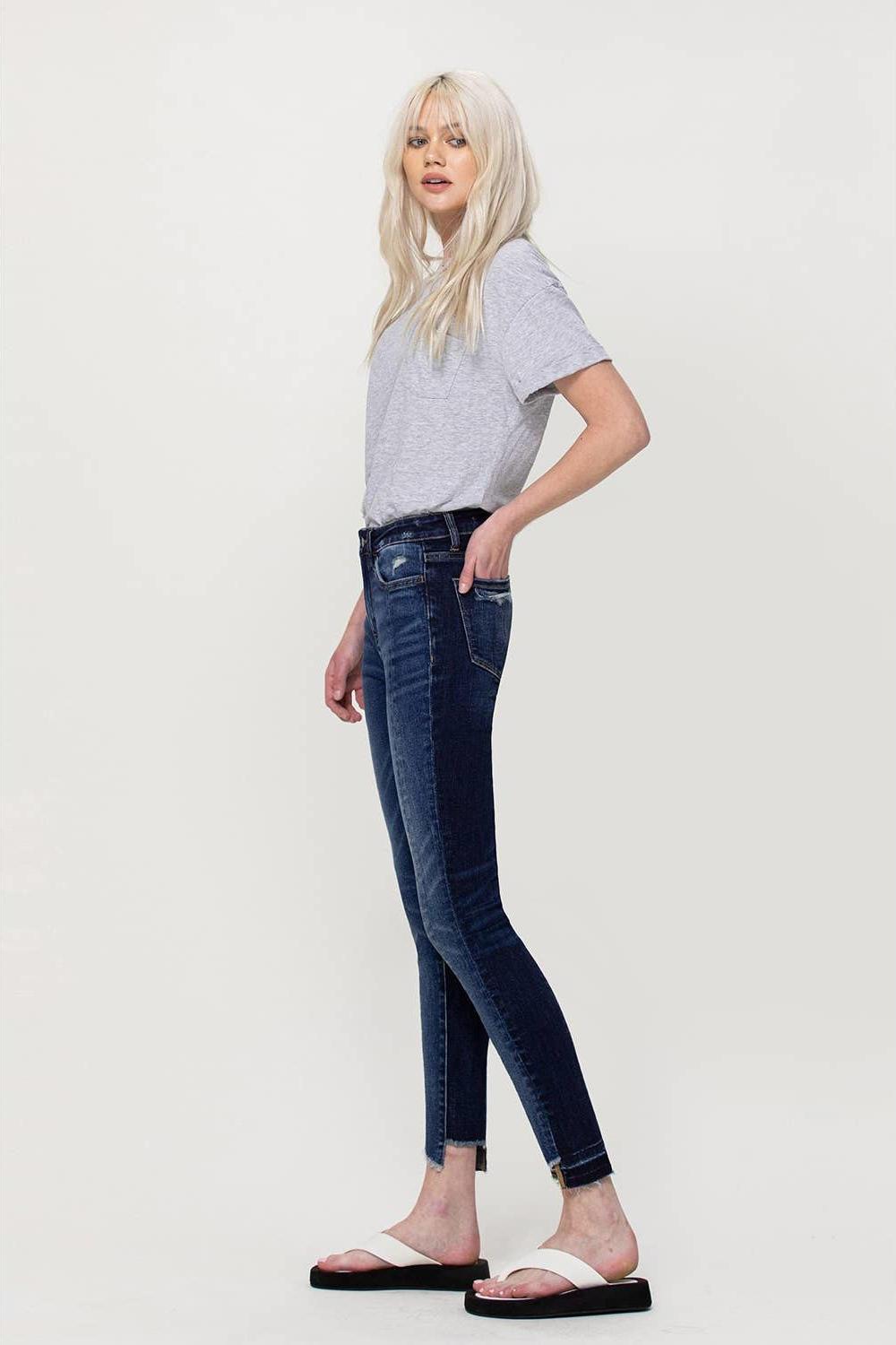 Poplooks Women's 4 Way Stretchy Ponte Knit Capri Skinny Jeans