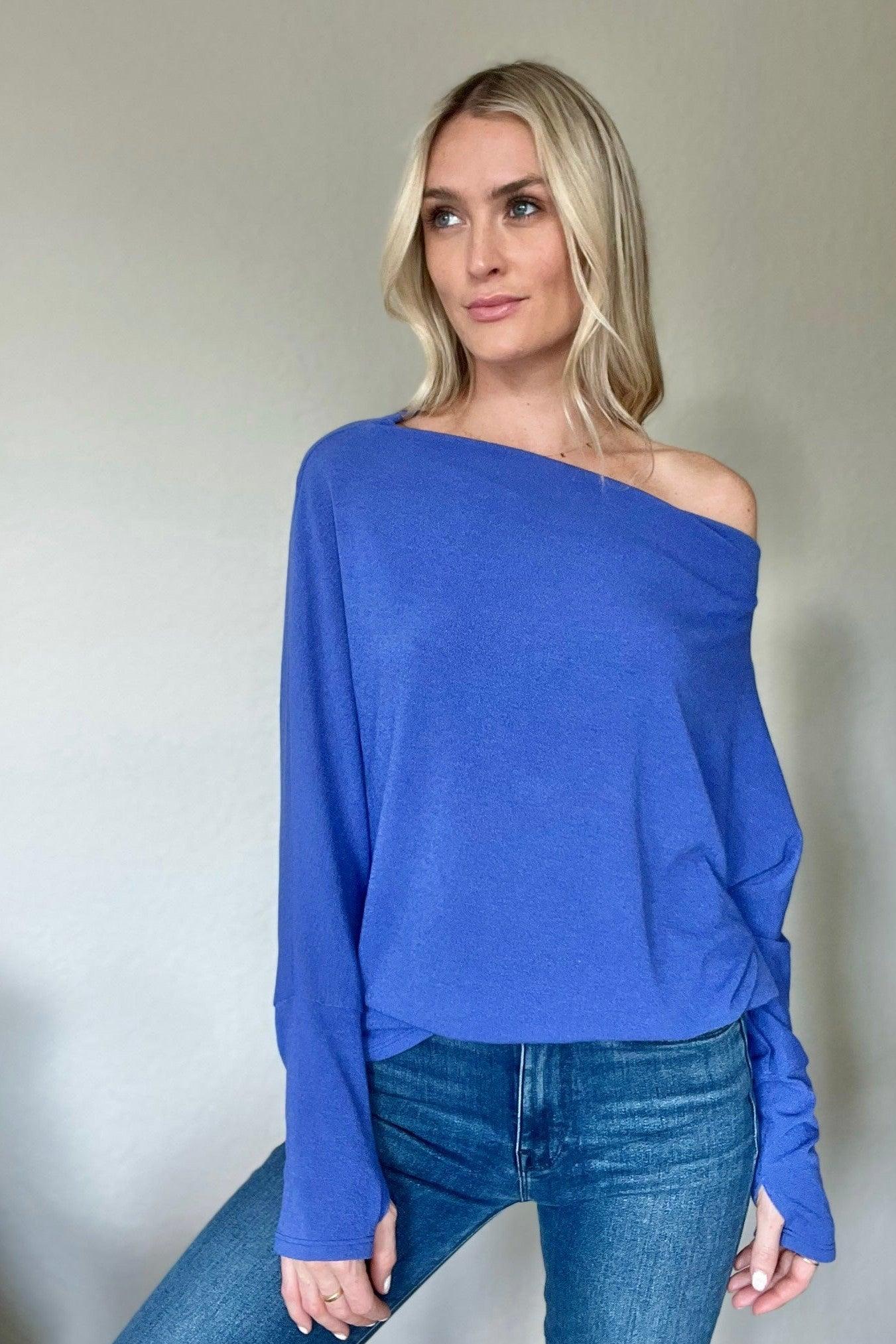 Six Fifty Berry Blue Anywhere Top - Strawberry Moon Boutique