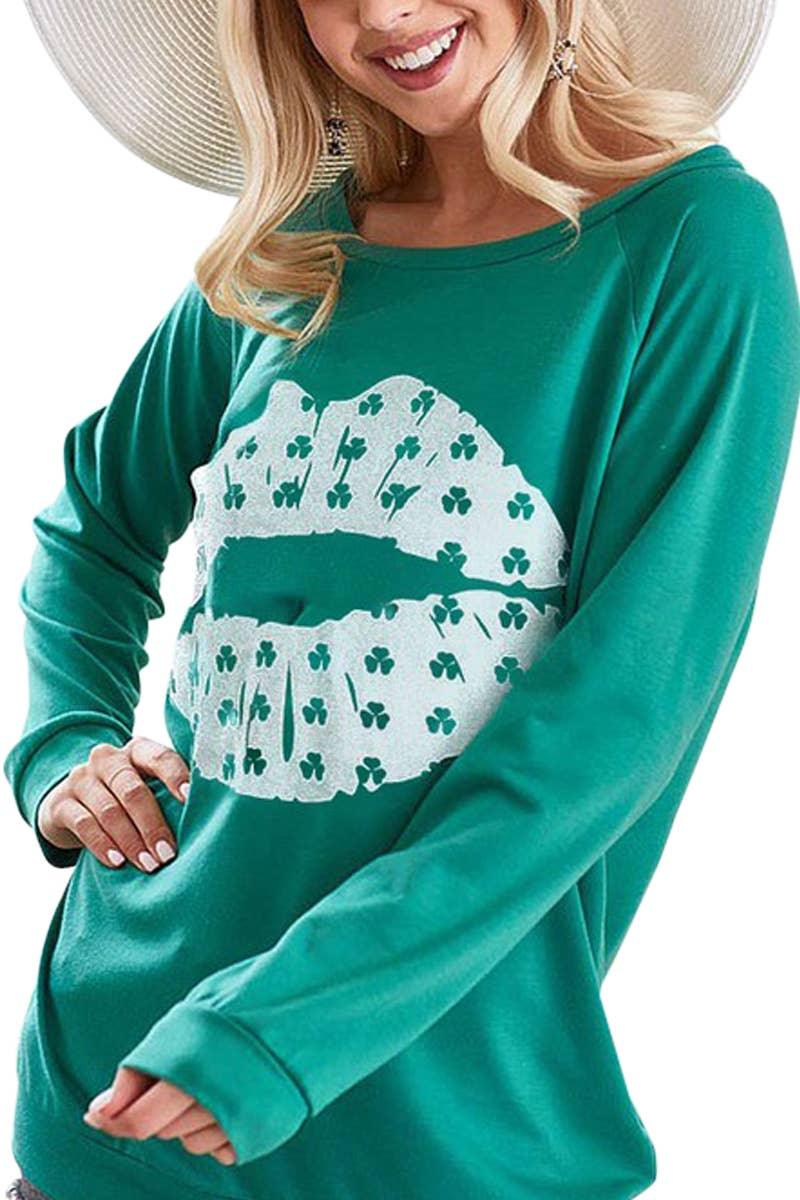 St. Patrick's Day Pull Over Top - Strawberry Moon Boutique
