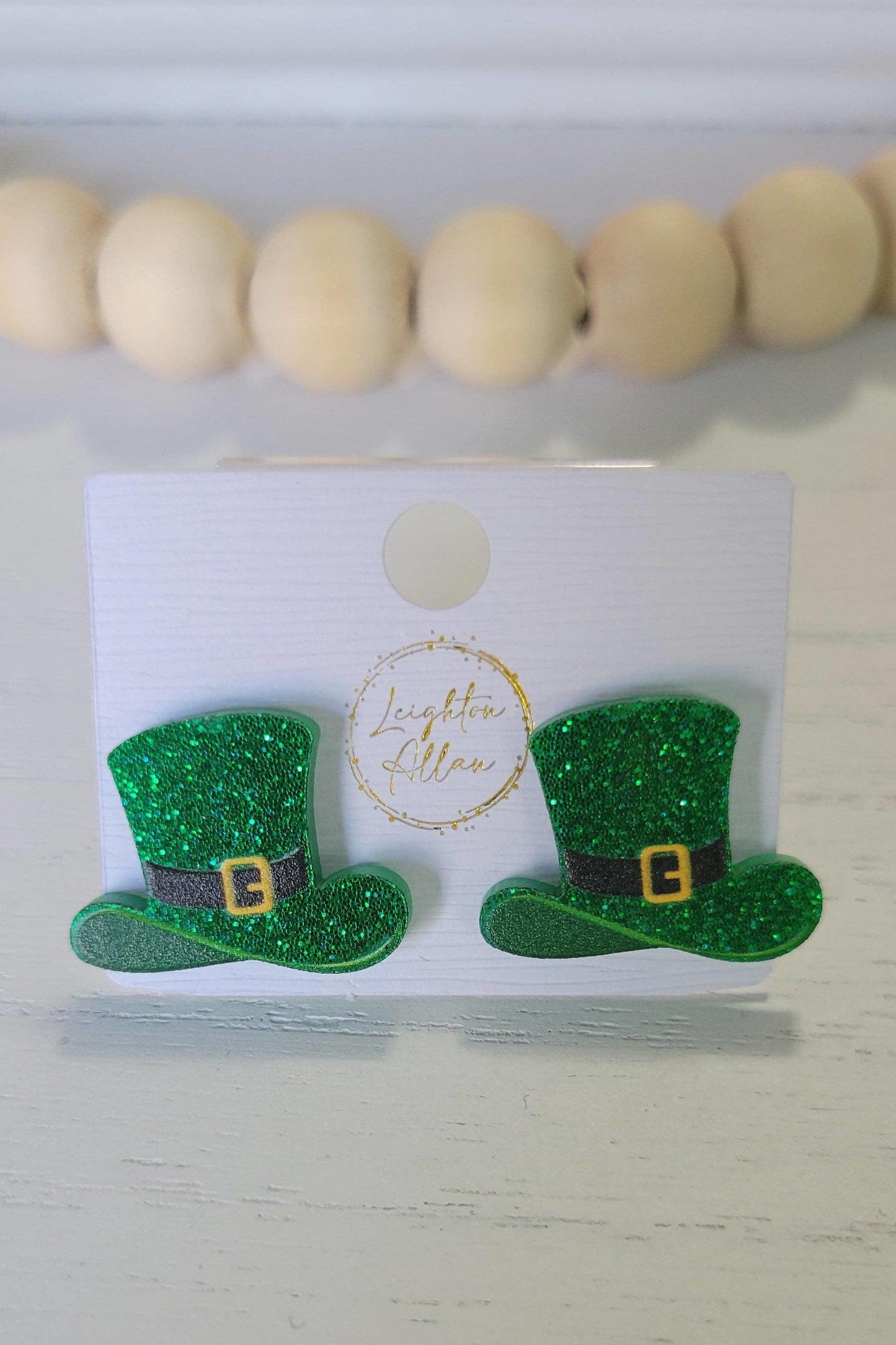 St. Patrick's Day Top Hat Earrings - Strawberry Moon Boutique