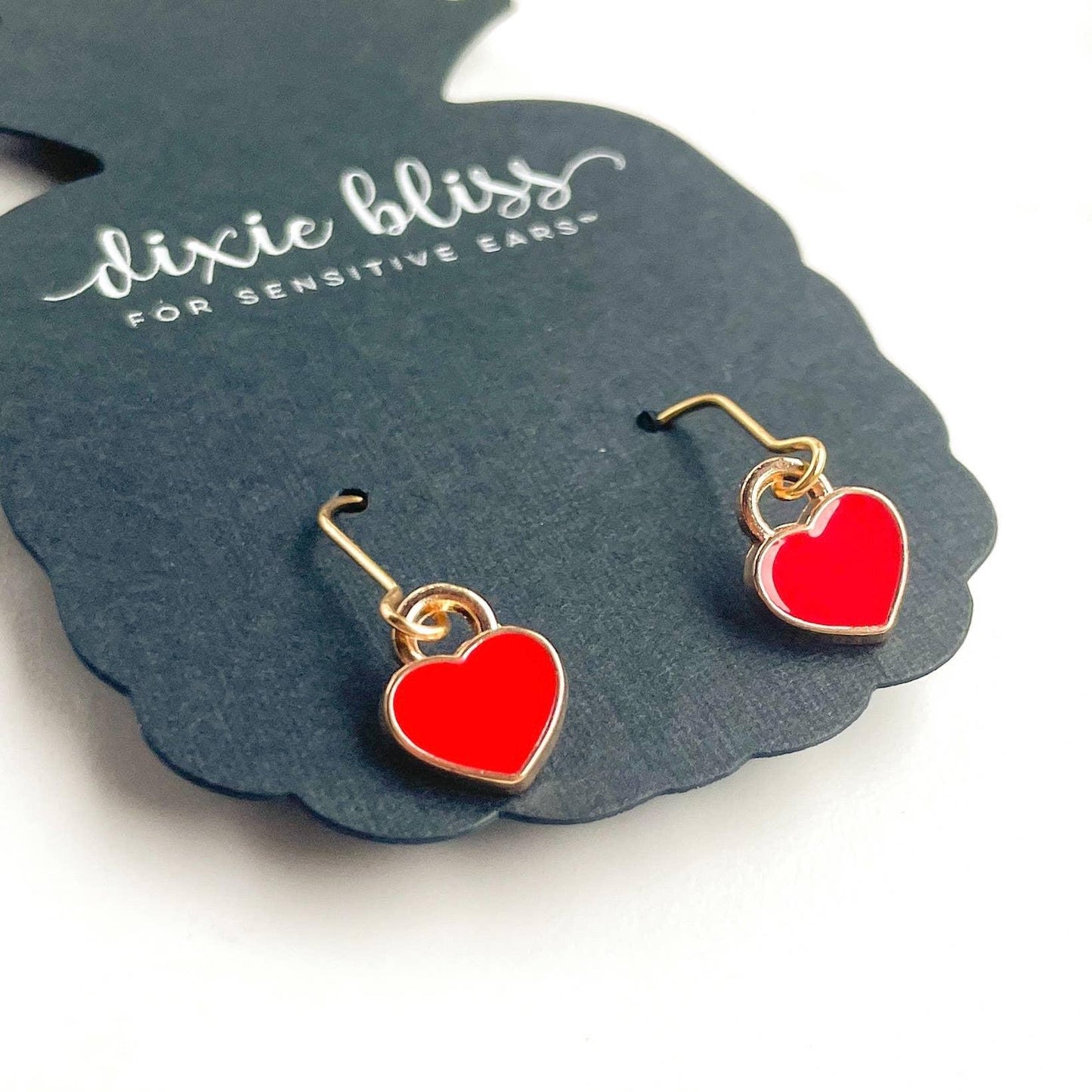Sweetest Heart in Red Earrings - Strawberry Moon Boutique