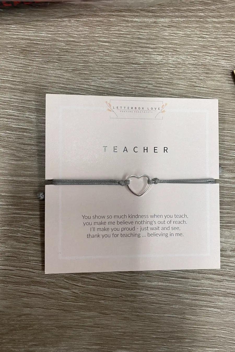 Teacher Deluxe Bracelet Holiday Grab & Go Gift Bag - Strawberry Moon Boutique