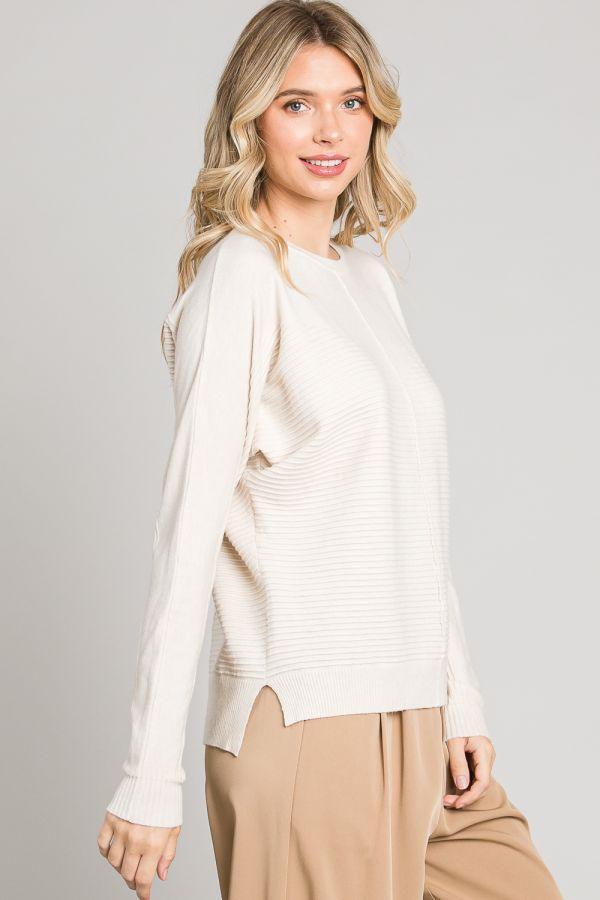 The Lania Dolman Sweater Top - Strawberry Moon Boutique