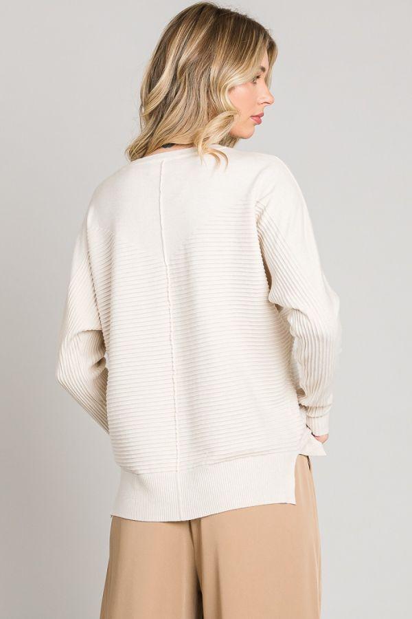 The Lania Dolman Sweater Top - Strawberry Moon Boutique