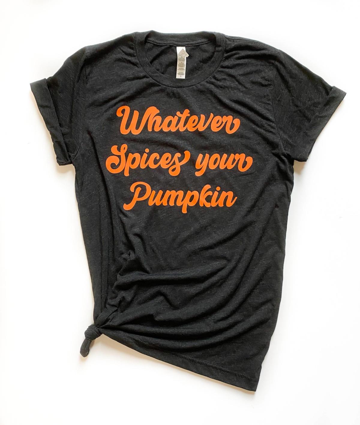 Whatever Spices Your Pumpkin Tee - Strawberry Moon Boutique
