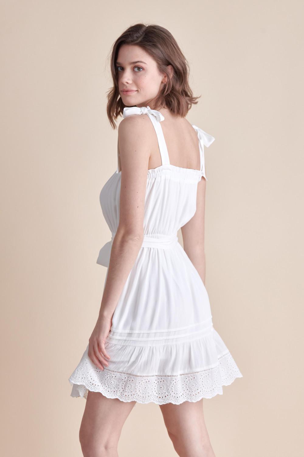 White Lillian Dress - Strawberry Moon Boutique